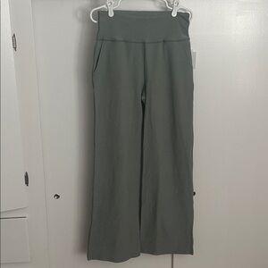 Beyond Yoga Spacedye Laid Back  Grey Sage Heather Wide Leg Pants